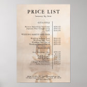 Golden Buddha Salon Price List Poster ポスター (正面)