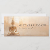 Golden Buddha –  Salon QR Code Gift Certificate (裏面)