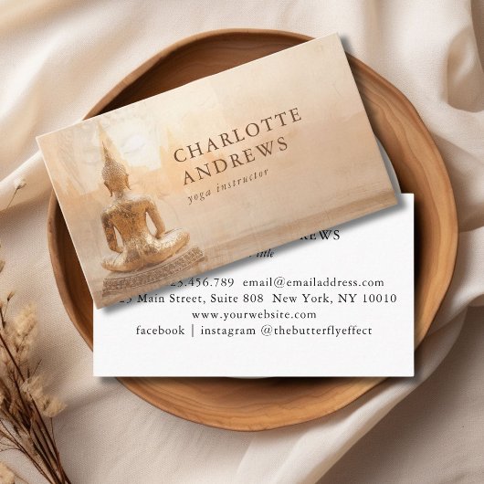  Golden Buddha –  Yoga Reiki Meditation 名刺