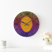 Golden Buddha Zen Mandala Wall Clock ラージ壁時計 (ホーム)