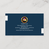 Golden Builder Architectホームフェイク・金ゴールド・アイコン 名刺 (裏面)