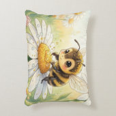 Golden Bumblebee in Bloom Dance アクセントクッション (正面(垂直))