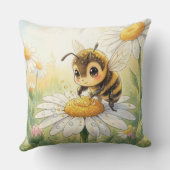 Golden Bumblebee in Bloom Dance クッション (裏面)