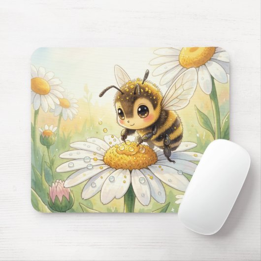 Golden Bumblebee in Bloom Dance マウスパッド (マウス)