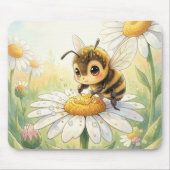 Golden Bumblebee in Bloom Dance マウスパッド (正面)