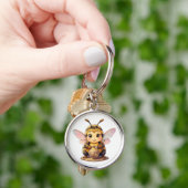Golden Bumblebee in Bloom Dance.10 キーホルダー (手)