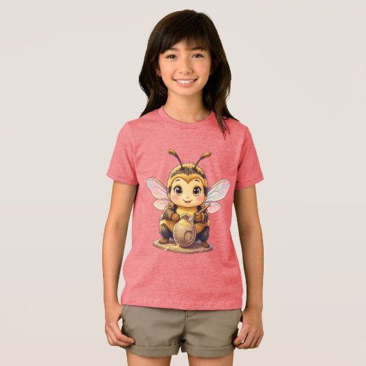 Golden Bumblebee in Bloom Dance.10 トライブレンドＴシャツ (正面全面)