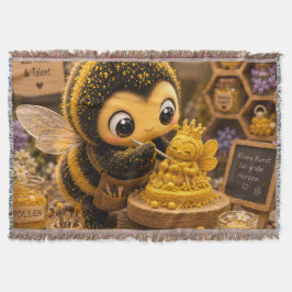 Golden Bumblebee in Bloom Dance.11 スローブランケット