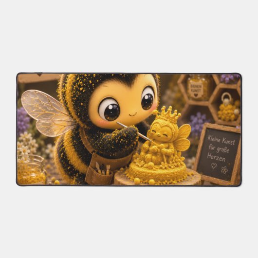 Golden Bumblebee in Bloom Dance.11 デスクマット (正面)
