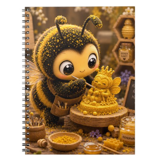 Golden Bumblebee in Bloom Dance.11 ノートブック (正面)