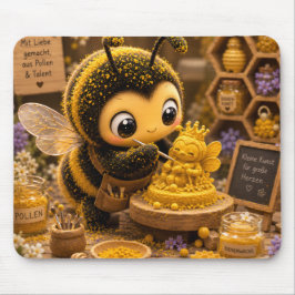 Golden Bumblebee in Bloom Dance.11 マウスパッド