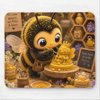 Golden Bumblebee in Bloom Dance.11 マウスパッド
