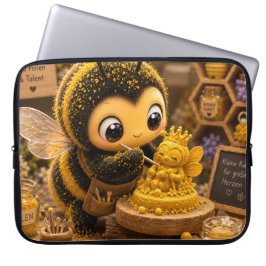 Golden Bumblebee in Bloom Dance.11 ラップトップスリーブ