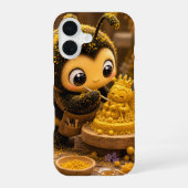 Golden Bumblebee in Bloom Dance.11 iPhone 16ケース (裏面)