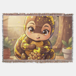 Golden Bumblebee in Bloom Dance.12 スローブランケット
