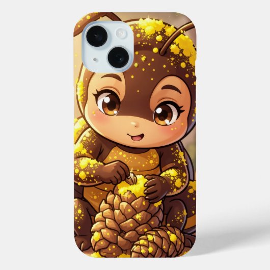 Golden Bumblebee in Bloom Dance.12 Case-Mate iPhoneケース (裏面)