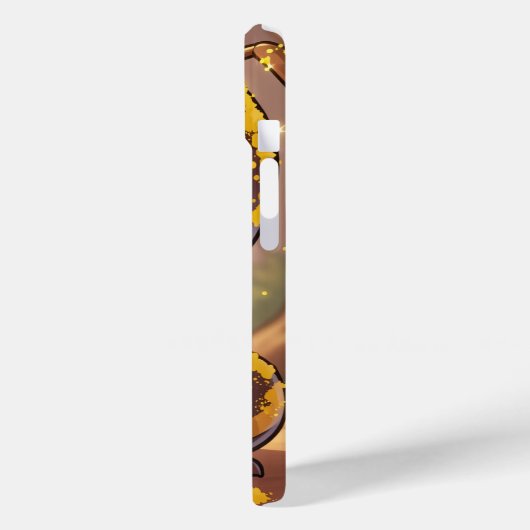 Golden Bumblebee in Bloom Dance.12 Case-Mate iPhoneケース (裏面 / 左)