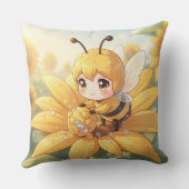 Golden Bumblebee in Bloom Dance.1 クッション (裏面)