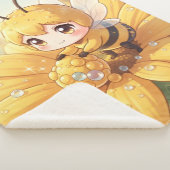 Golden Bumblebee in Bloom Dance.1 シェルパブランケット (3/4)