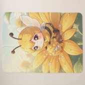 Golden Bumblebee in Bloom Dance.1 シェルパブランケット (正面(横))