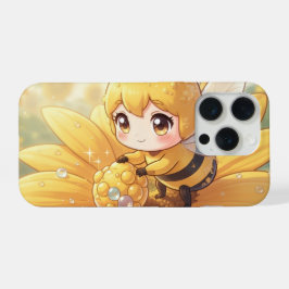 Golden Bumblebee in Bloom Dance.1 iPhone 15 Proケース