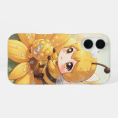 Golden Bumblebee in Bloom Dance.1 iPhone 16ケース (裏面横)