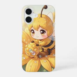 Golden Bumblebee in Bloom Dance.1 iPhone 16ケース