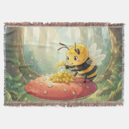 Golden Bumblebee in Bloom Dance.2 スローブランケット