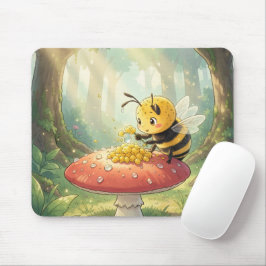 Golden Bumblebee in Bloom Dance.2 マウスパッド