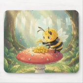 Golden Bumblebee in Bloom Dance.2 マウスパッド (正面)