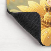 Golden Bumblebee in Bloom Dance.3 マウスパッド (コーナー)