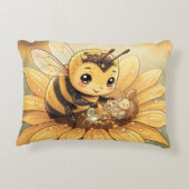 Golden Bumblebee in Bloom Dance.4 アクセントクッション (裏面)