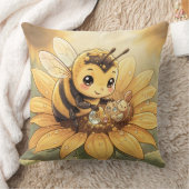 Golden Bumblebee in Bloom Dance.4 クッション (ブランケット)