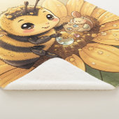 Golden Bumblebee in Bloom Dance.4 シェルパブランケット (3/4)