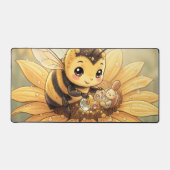 Golden Bumblebee in Bloom Dance.4 デスクマット (正面)