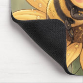 Golden Bumblebee in Bloom Dance.4 マウスパッド (コーナー)