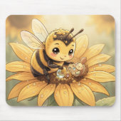 Golden Bumblebee in Bloom Dance.4 マウスパッド (正面)
