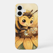 Golden Bumblebee in Bloom Dance.4 iPhone 16ケース (裏面)