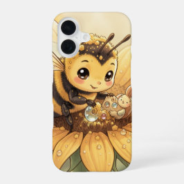 Golden Bumblebee in Bloom Dance.4 iPhone 16ケース