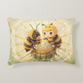 Golden Bumblebee in Bloom Dance.5 アクセントクッション