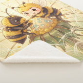 Golden Bumblebee in Bloom Dance.5 シェルパブランケット (3/4)