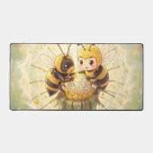 Golden Bumblebee in Bloom Dance.5 デスクマット (正面)