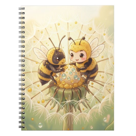 Golden Bumblebee in Bloom Dance.5 ノートブック (正面)