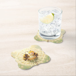 Golden Bumblebee in Bloom Dance.5 ペーパーコースター