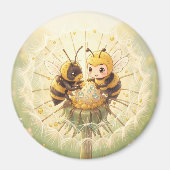 Golden Bumblebee in Bloom Dance.5 マグネット (正面)