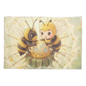 Golden Bumblebee in Bloom Dance.5 枕カバー (裏面)