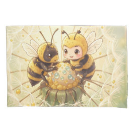 Golden Bumblebee in Bloom Dance.5 枕カバー
