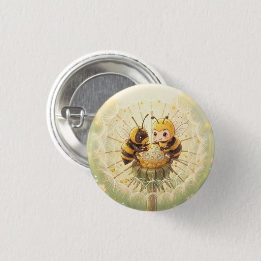 Golden Bumblebee in Bloom Dance.5 缶バッジ (正面&裏面)