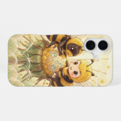 Golden Bumblebee in Bloom Dance.5 iPhone 16ケース (裏面横)