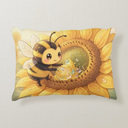 Golden Bumblebee in Bloom Dance.6 アクセントクッション (正面)
